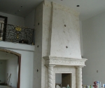 Fireplace with Overmatle