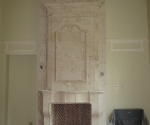 Country French Fireplace with Overmantel