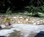 Patio and Wall