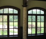 Interior Stone Column Shaft with Wood Capitals