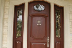 Entry door bronze detail