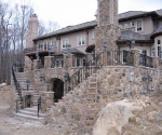 Iron Rail at Rear Patio - Stairs & Upper Balcony