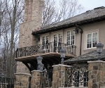 Iron Rail at Rear Patio