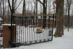 Private residence driveway  entrance gate