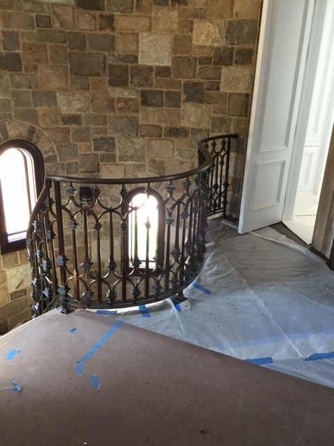 Interior iron railings