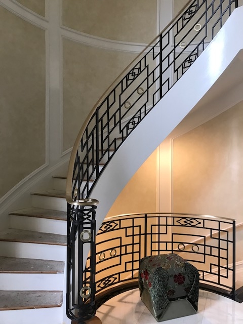 Interior iron railings