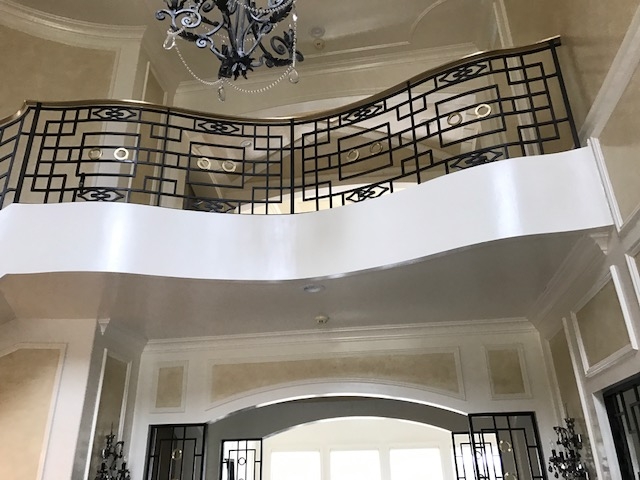 Interior iron railings