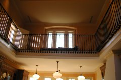 Interior iron rails