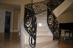 Interior iron railings