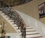 Stair with Custom Bronze Accents