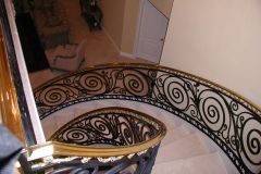 Interior iron railings