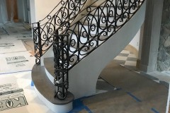 Front Entry Iron Staircase