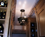 Wine Cellar Chandelier with Wax Finish